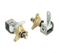 1 paire de moyeux de roue avant et axe de direction 15 mm à 3 goujons pour pneus de 6 pouces, compatible avec ATV Quad Bike Go Kart