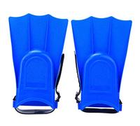 1 Paire de Palmes D'entraînement de Natation pour Enfants, Palmes Courtes en PVC Durables et Légères pour la Plongée, la Natation, la Plongée en Apnée pour L'équipement(25 yards -30 yards-Bleu)