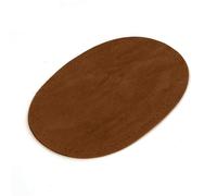 1 paire de patchs ovales en cuir synthétique à coudre sur tissu, coude, genou, réparation pour pantalons, chemises, vestes, vêtements