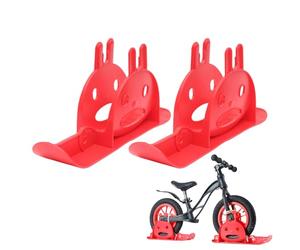 1 paire de patins à neige pour draisienne, scooter, ski - Conversion d'attaches pour voiturette de golf, randonneurs, équitation, aventure quotidienne, rues en plein air, chemins, cyclistes, filles et