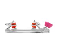 1 paire de patins à roulettes robustes en alliage d'aluminium avec système de frein réglable et pivot en acier pour patinage à quatre roues et modification de chaussures (pour taille 37-38 rouge)