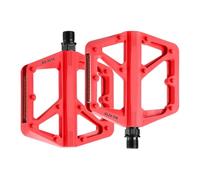 1 paire de pédales de cyclisme à roulement en tube de carbone haute résistance plate-forme large pour exploration en plein air cyclisme stable