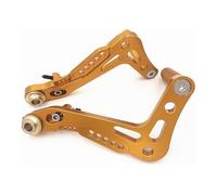 1 paire de pédales de kart, pédale de frein en aluminium, ressort de retour résistant à la rouille pour Go Kart (doré)