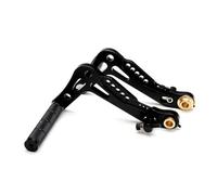 1 paire de pédales de kart, pédale de frein en aluminium, ressort de retour résistant à la rouille pour Go Kart (noir)