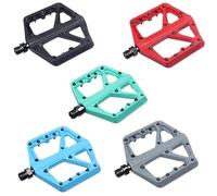 1 Paire De Pédales De Vélo, Nylon Ultralégères, Roulements Scellés, Plateforme Plate For VTT/route/BMX(Red)