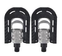 1 Paire de Pédales de Vélo, Pédales Pliantes,Pédales Plates de Vélo Pliant Anti-Choc pour Vélo de Montagne VTT Route