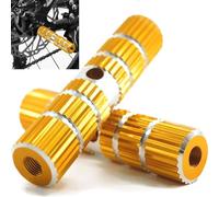 1 paire de pédales de vélo - Repose-pieds antidérapants - Pour BMX, VTT, vélo (doré)