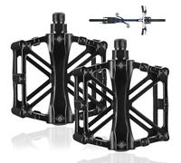 1 Paire de Pédales pour Vélo, Pédales Antidérapantes en Aluminium, Axe 9/16 Pouces,Vélo de Route et Urbain