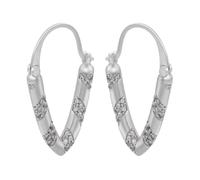 1 paire de petites boucles d'oreilles créoles dorées en forme de V pour femme, Pierre