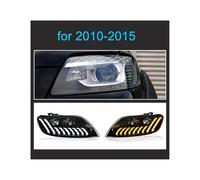 1 paire de phares à LED compatibles avec Audi Q7 2006-2015, phares avant à LED DRL à rotation dynamique, Plug and Play(For 2010-2015,AFS)