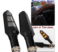 1 paire de pièces détachées pour moto Clignotant universel pour motocyclette Clignotant 6Leds jaune