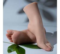 1 paire de pieds de mannequin réalistes en silicone avec veines pour exposition, collection, projets artistiques et accessoires de photographie