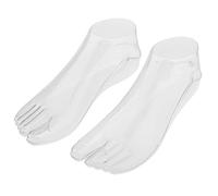 1 paire de pieds mannequins de pied pour femme style string modèle présentoir sandales chaussettes modèle transparent