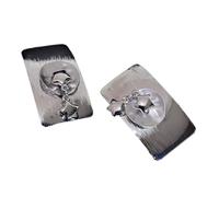 1 paire de pinces à cheveux carrées en forme de bec de canard pour filles chaudes pendantes étoiles décors pince à cheveux douce barrettes pour adolescentes frange