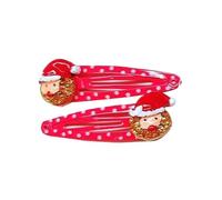 1 paire de pinces à cheveux de Noël populaires - Ornement de cheveux antidérapant - Pour femme et enfant