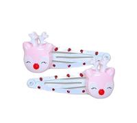 1 paire de pinces à cheveux de Noël populaires - Ornement de cheveux antidérapant - Pour femme et enfant