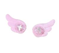 1 paire de pinces à cheveux élégantes en forme d'ailes d'ange avec détails en forme de cœur, parfaites pour Noël et les fêtes. Épingles à cheveux sûres pour enfants