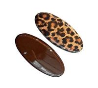 1 paire de pinces à cheveux en forme de léopards coréens pour femmes, design antidérapant, épingle à cheveux tendance pour frange et pince fine à la mode