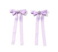 1 paire de pinces à cheveux en forme de nœud en forme de cœur et strass pour femme et fille pour prendre des photos tressées longues épingles à cheveux ruban