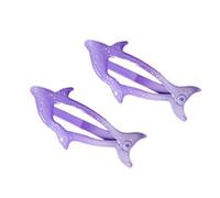 1 paire de pinces à cheveux latérales - Pince à cheveux en forme de dauphin - Pour filles et enfants