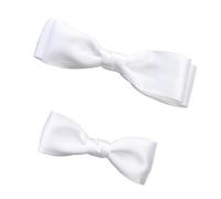 1 paire de pinces à cheveux mignonnes Harajuku ruban en forme de nœud pour queue de cheval épingles à cheveux blanches pour adolescents enfants