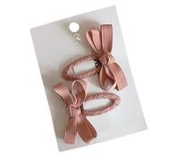 1 paire de pinces à cheveux tendance pour bébé - Série de couleurs - Nœud - Épingles à cheveux douces - Accessoires de coiffure pour petites filles