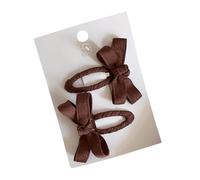 1 paire de pinces à cheveux tendance pour bébé - Série de couleurs - Nœud - Épingles à cheveux douces - Accessoires de coiffure pour petites filles