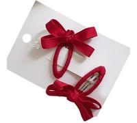 1 paire de pinces à cheveux tendance pour bébé - Série de couleurs - Nœud - Épingles à cheveux douces - Accessoires de coiffure pour petites filles