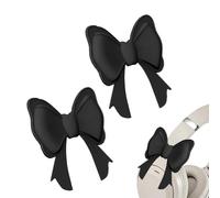 1 paire de pinces antidérapantes pour casque - Nœud en silicone - Pour femmes, filles, adolescentes, étudiants, travailler, regarder des vidéos, se déplacer