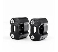 1 Paire De Pinces De Barre Universelles pour Moto 22 Mm 28 Mm 7/8 "1-1/8 Adaptateur De Rehausseurs De Guidon Guidon Kit Riser(22mm Black)