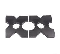 1 paire de pinces hydrauliques en métal avec trous ronds pour machines d'atelier, base de soutien haute résistance, facile à installer, noir, 1 paire (180 mm)