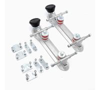 1 paire de plaques de patinage à roulettes en alliage d'aluminium pour quad à roulettes, plaque de patinage à roulettes légère avec pivot en acier et camion en aluminium (pour taille 43-45, noir)