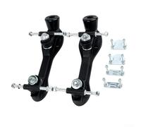 1 paire de plaques de patinage à roulettes QUAD avec pivot en acier et trucks en aluminium, résistant à l'usure, pour le bricolage et le patinage intérieur et extérieur (taille 35-36)