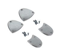 1 paire de plaques de talon en alliage pour chaussures de claquettes avec amélioration de l'adhérence et un son clair pour les artistes professionnels, les danseurs, multicolore, EU34AND41