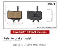 1 Paire De Plaquettes De Frein En Résine Pour Vtt,Adaptées Aux Pièces Shimano Sram Avi Hayes Magura - Type Sku3