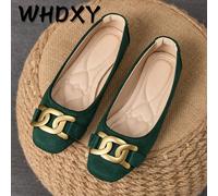 1 paire de plates-formes carrées pour femmes, nouvelles chaussures plates d'été avec boucle métallique, mocassins décontractés, mode et élégants pour les fêtes et le port quotidien CN34,CN35,CN36,CN37