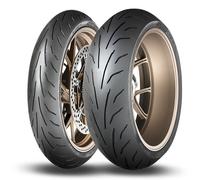 1 Paire De Pneus Moto DUNLOP QUALIFIER CORE 120 70 ZR17 58W + 180 55 ZR17 73W