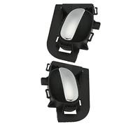 1 Paire de Poign¨¦es de Porte Int¨¦rieures de Voiture pour 206 207 - Mat¨¦riau ABS - Installation Non Destructive - Conception 1: 1 - Avant et Arri¨¨re - Noir