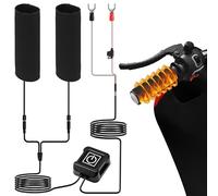 1 paire de poignées chauffantes pour moto - 12 V - USB - Poignées chauffantes pour l'hiver - Régulation intelligente de la température à trois niveaux - Barre chauffante universelle