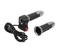 1 paire de poignées d'accélérateur 12V-99V Poignée d'accélérateur rotative universelle guidon avec bouton pour scooter électrique