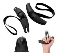 1 paire de poignées de fitness avec bande de résistance réglable, poignées de câble pouvant être fixées aux barres de traction, haltères, machines de traction, rameurs, câbles et machines électriques