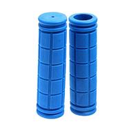 1 paire de poignées de guidon de cyclisme, souples et confortables, antidérapantes, en caoutchouc, pour cyclisme à équipement fixe (Bleue)