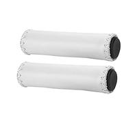 1 Paire de Poignées de Guidon de Vélo en PU Cousues à la Main avec Poignées de Prise, Poignées de Guidon de Vélo Antidérapantes, Protection Souple, Levier de Frein, Couvercle de