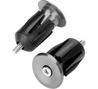1 paire de poignées de guidon en alliage d'aluminium pour vélo -Prise -Prise -Pièces de capuchon (couleur titane)