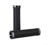 1 paire de poignées de guidon en résine verrouillables pour vélo - Antidérapantes - Accessoires de cyclisme en plein air - Pour guidon de diamètre 22 mm - Noir