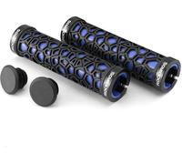 1 Paire De Poignées De Guidon Vtt Acex Ergonomiques Avec 2 Embouts, Antidérapantes Et Double Verrouillage, Diamètre 22 Mm