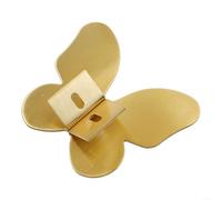 1 paire de poignées de tiroir en laiton de style nordique en forme de papillon, 74 x 38 mm, doré