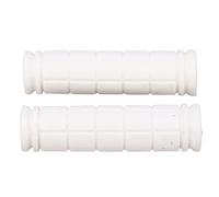 1 paire de poignées de vélo en caoutchouc, couvercle de poignées de guidon de vélo, pièces de rechange de cyclisme, blanc