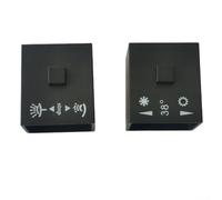 1 paire de poignées thermostatiques noires pour contrôler la température de l'eau