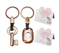 1 Paire De Porte-Clés Et 2 Cartes De Vœux, Porte-Clés en Corde Tressée en Métal, Porte-Clés Créatif, Porte-Clés À La Mode Et Simple